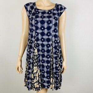 Anthropologie Maeve Floral Abstract Women's XS  Indiga Swing Dress